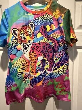 Lisa Frank Type shirt leopard size Medium